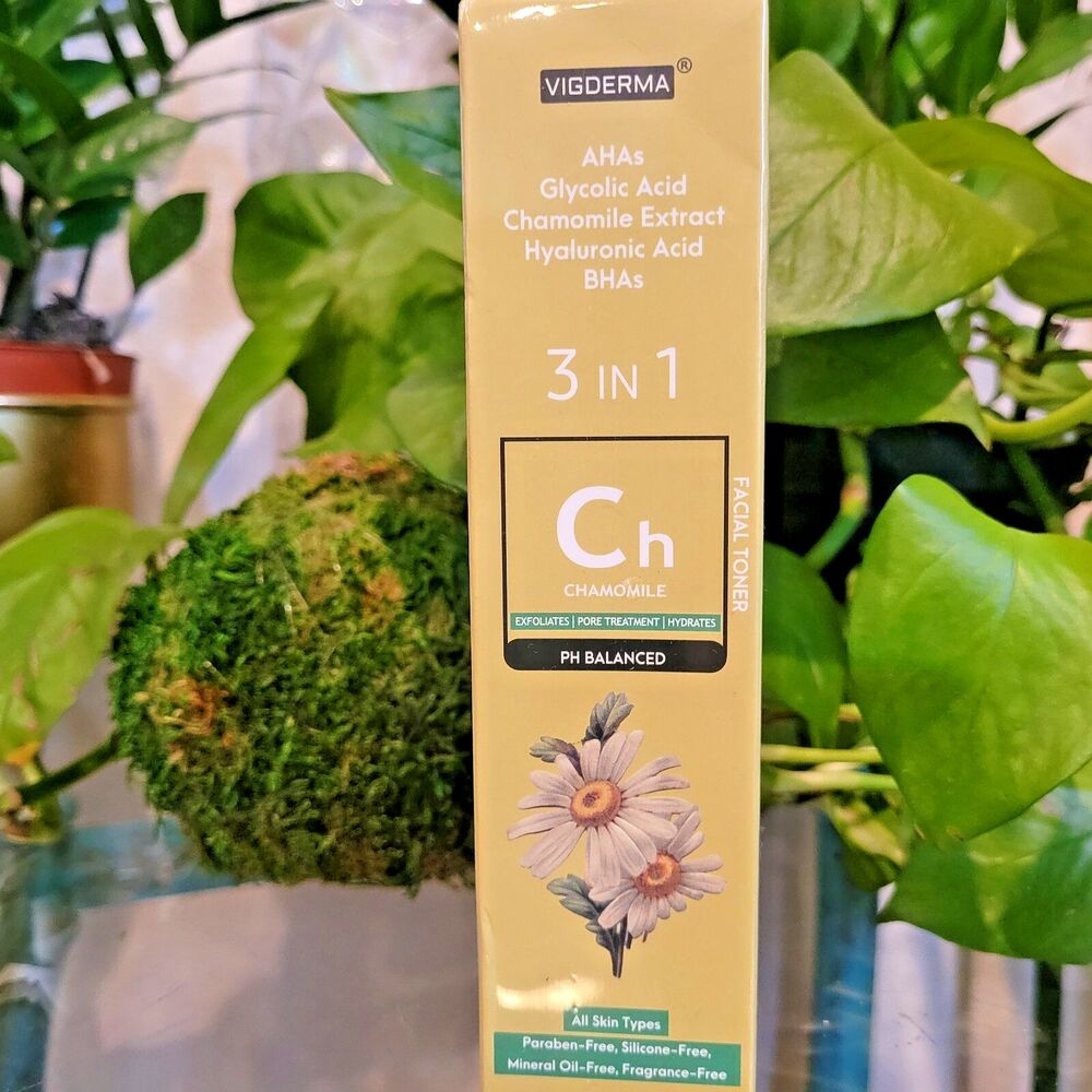 Chamomile pH-Balanced Toner Natural Acne Prone Clearing Tone BHA AHA Acid 5oz